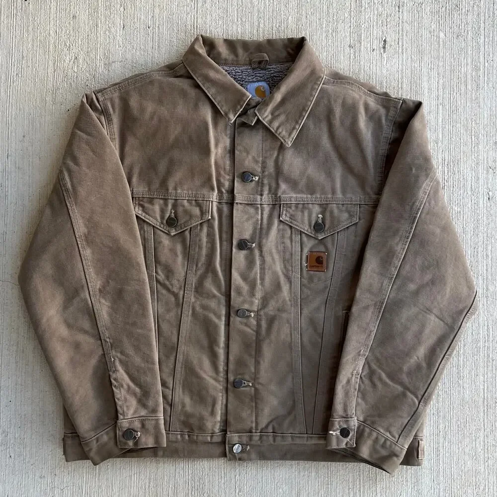 Carhartt J233 FRB brown trucker work wear jacket